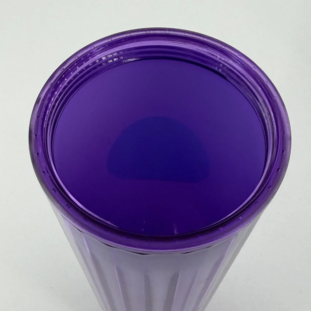 Starbucks Unicorn Icy Iridescent Grid & Kaleidoscope Dome Purple Venti Cup 24oz